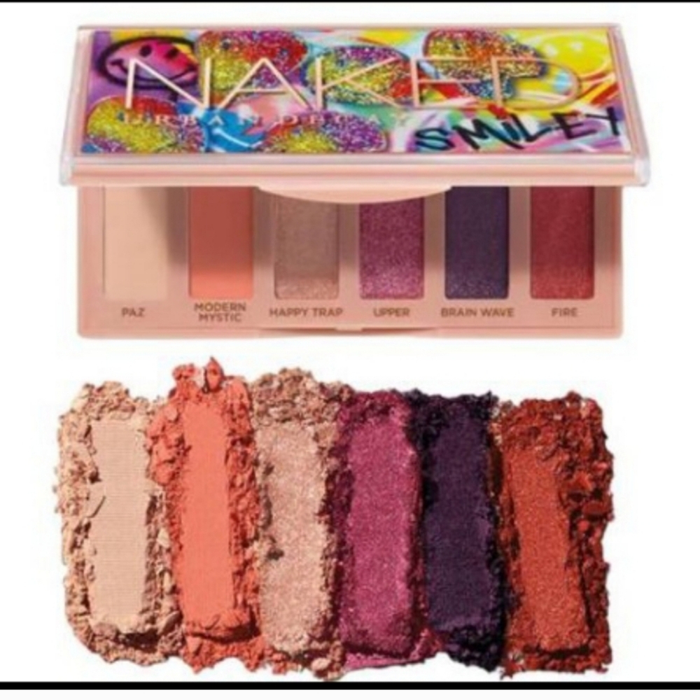 Urban Decay Naked Smiley 6 Eyeshadow Palette in Chill Happy NWT